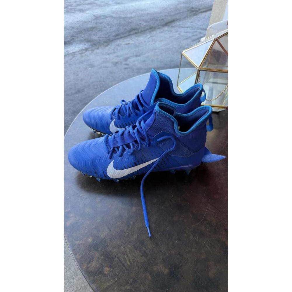 Nike Alpha Men’s Football Cleats Blue Mid Top Size 11‎ EUR 45